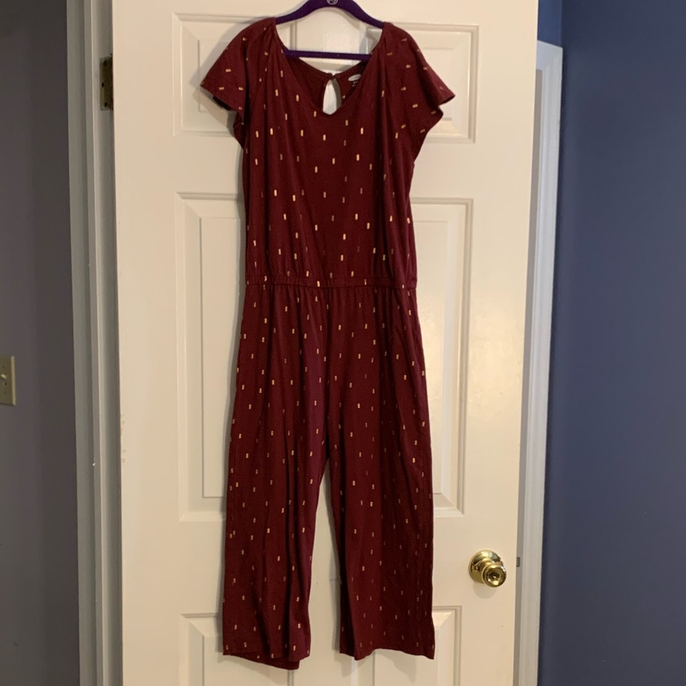 Maroon jumpsuit